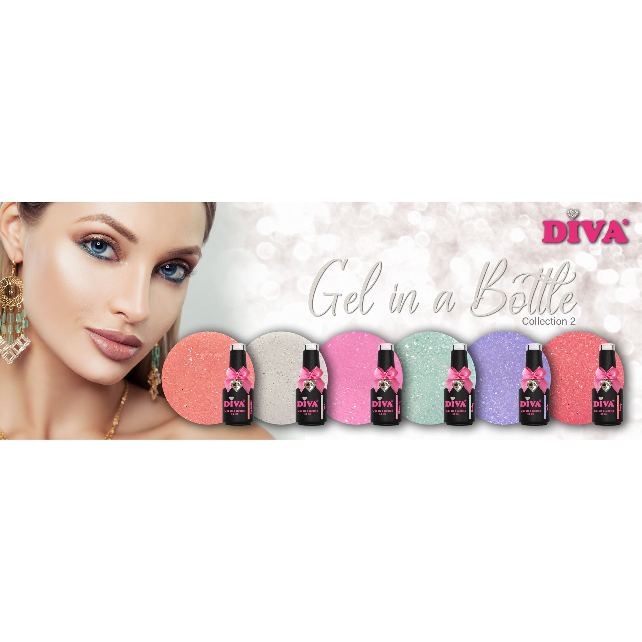 Diva Gel in a Bottle Looks 15 ml The NailDiva